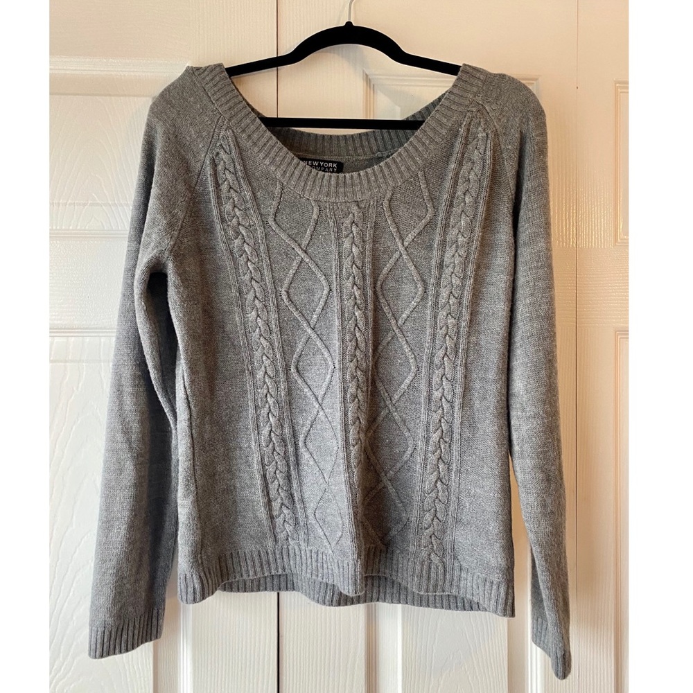 Gray New York & Company sweater. Worn once.
